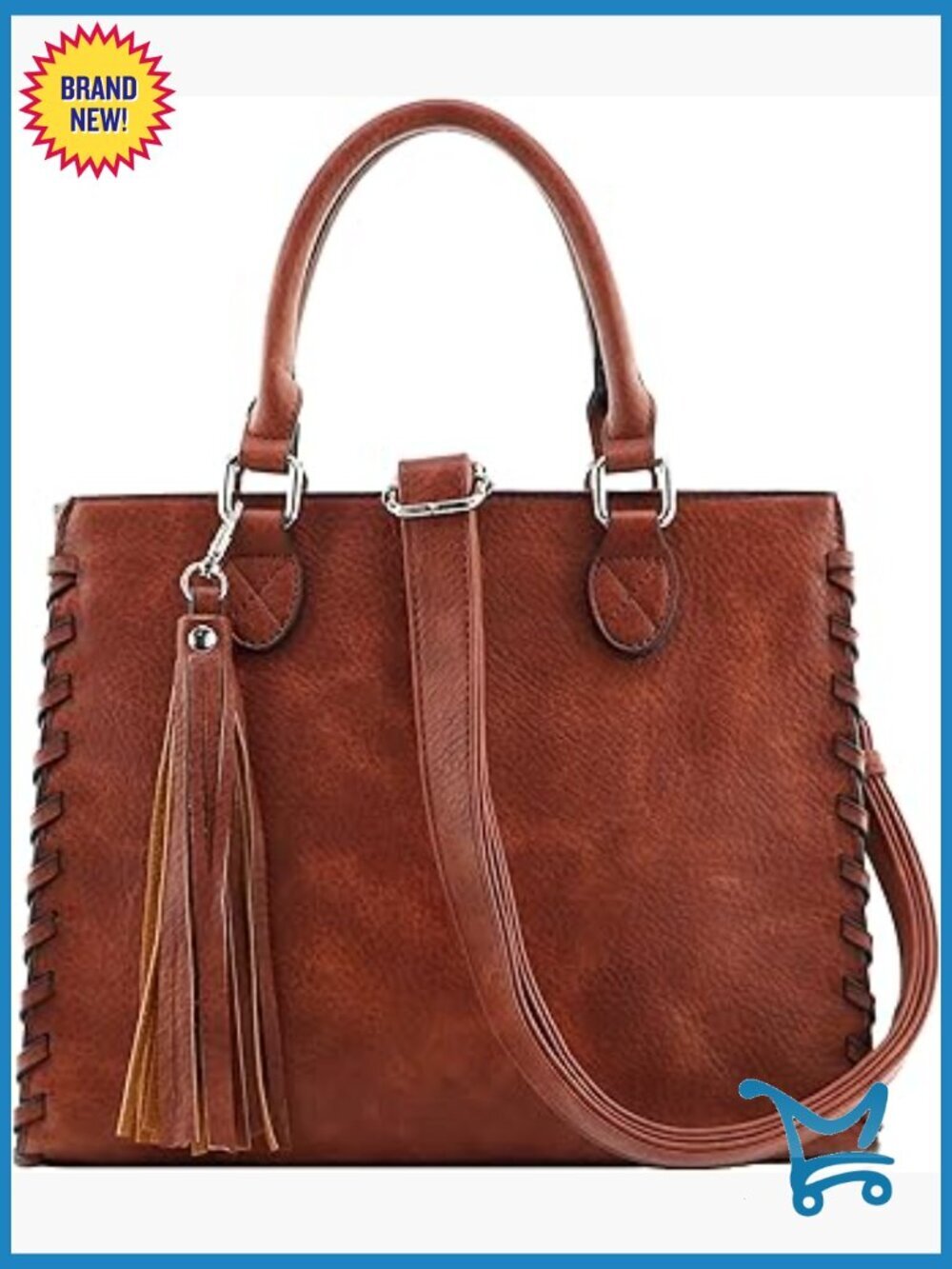 Concealed Carry Satchel Purse with Holster, Adjustable Strap, Locking Zipper